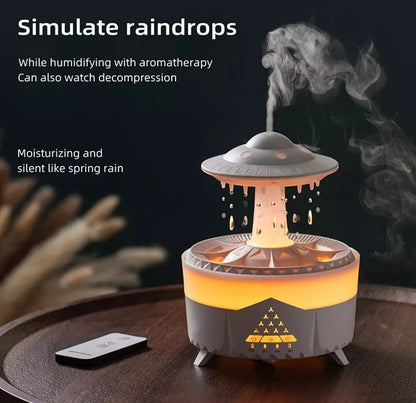 Transforma tu espacio en un refugio de paz con el Humidificador Lluvia 🌧️✨