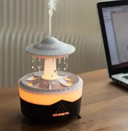 Transforma tu espacio en un refugio de paz con el Humidificador Lluvia 🌧️✨