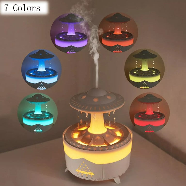 Transforma tu espacio en un refugio de paz con el Humidificador Lluvia 🌧️✨