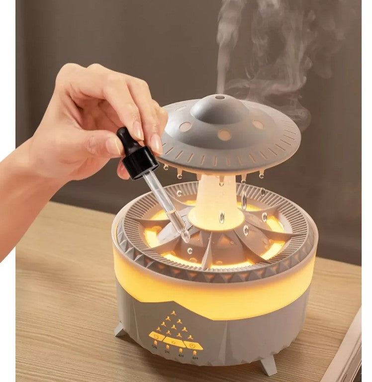 Transforma tu espacio en un refugio de paz con el Humidificador Lluvia 🌧️✨